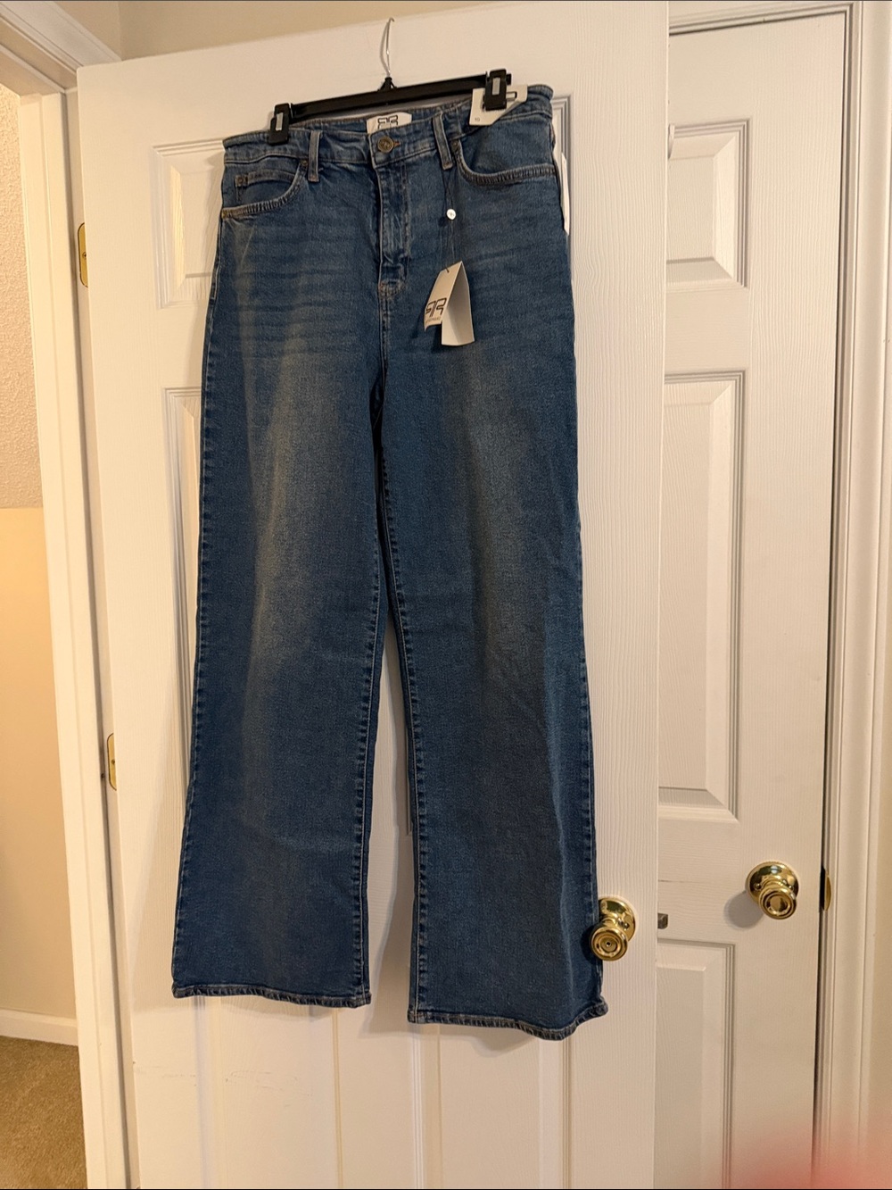 Robert Rodriguez Wide-Leg Jeans in Medium Blue
